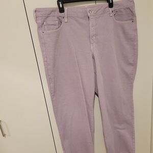 Old Navy Women's Straight Leg Jeans in Soft Purple